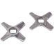 Набір ножів для м&aposясорубки Zelmer 10003883 ZMMA028X (2 шт.) D=55.5mm s=5mm Отвір=10x10mm NR8 (двосторонні) 00000028714 фото 1