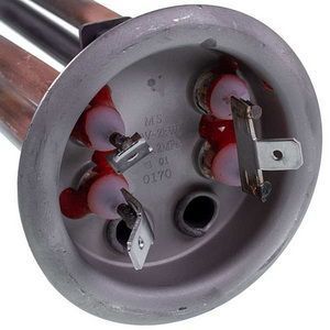 Тен для бойлера Thermex 2000W (мідний) L=350mm фланець 64mm (під анод M6) 00000047107 фото